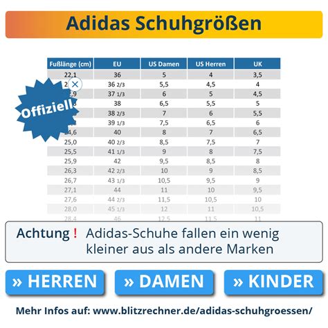 adidas schuhe immer eine größe größer europa|Adidas schuhe größenliste.